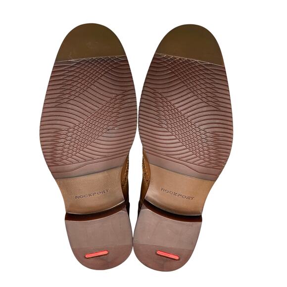 Rockport Tan Stylepurpose Tan Leather Upper Wingtip Derby Mens 7M Dress Shoes main image 4